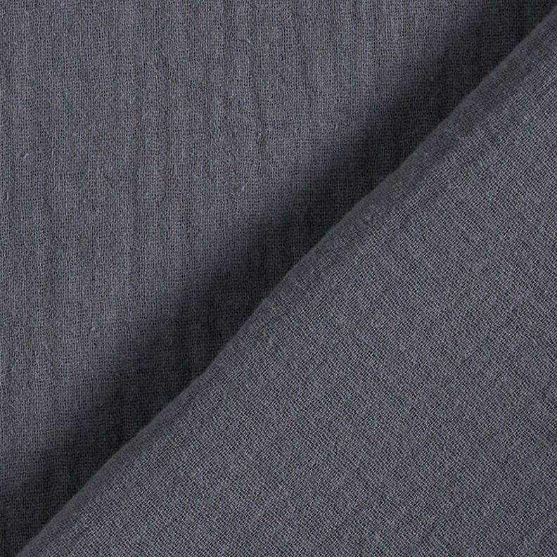 Double Gauze/Muslin – dark grey,  image number 4