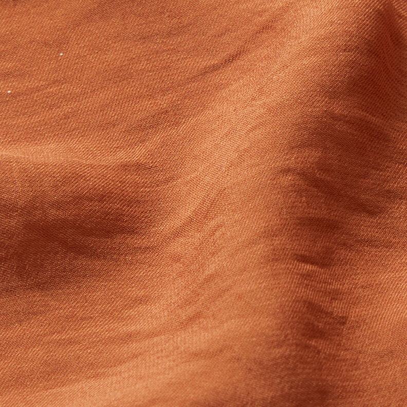 Plain crinkle lightweight blouse fabric – bronze,  image number 2