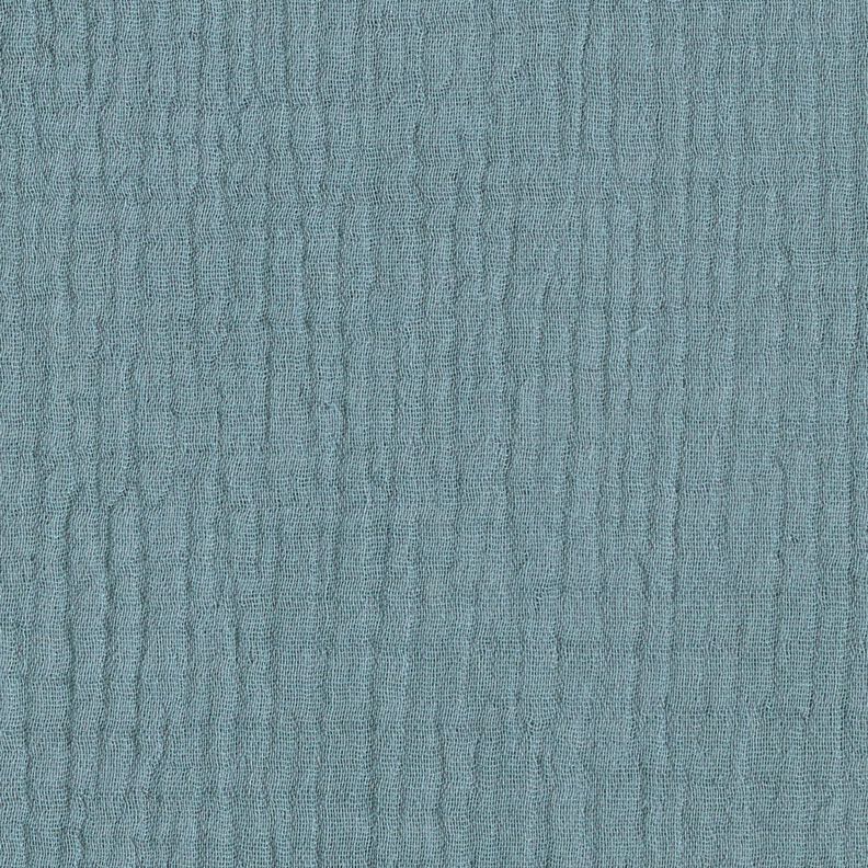 GOTS Triple-Layer Cotton Muslin – petrol,  image number 1