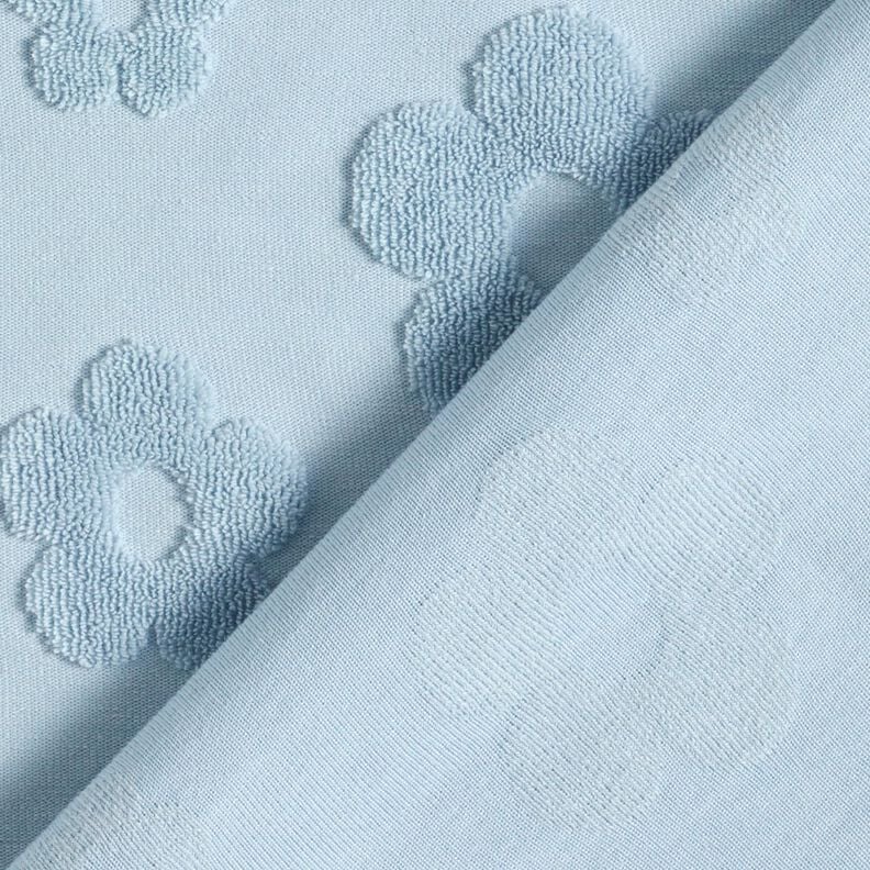 terry cloth jersey Flowers – silver blue, image number 4