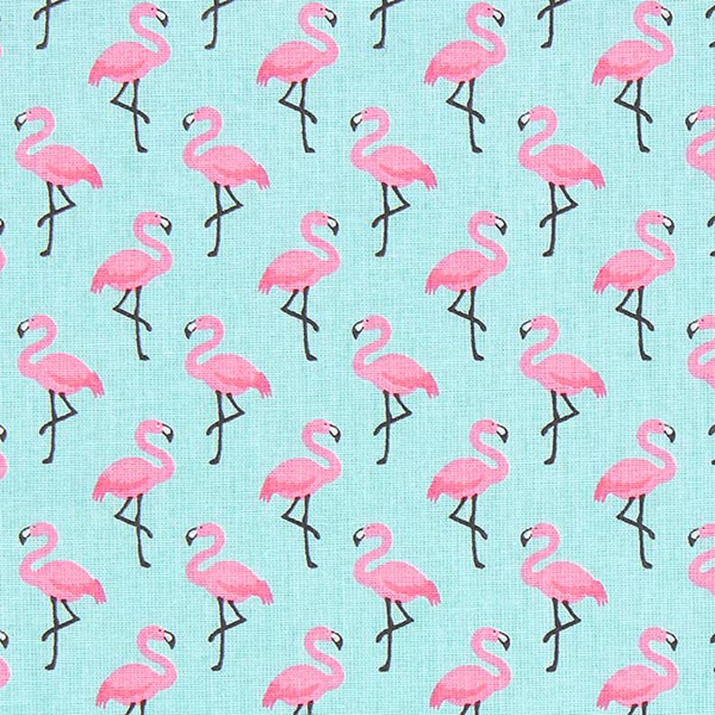 Cretonne Flamingo 3 – turquoise,  image number 1