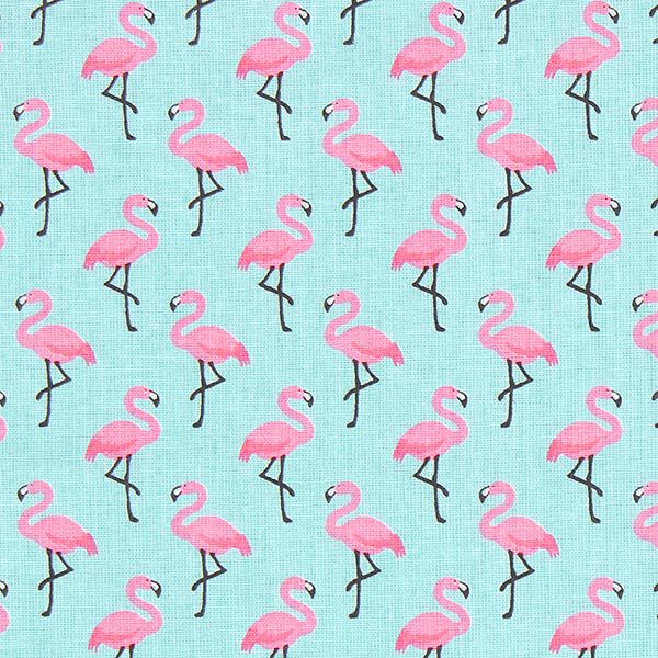 Cretonne  Flamingo 3 – turquoise,  image number 1
