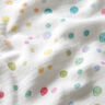 Double Gauze/Muslin colourful scribble dots Digital Print – offwhite,  thumbnail number 2