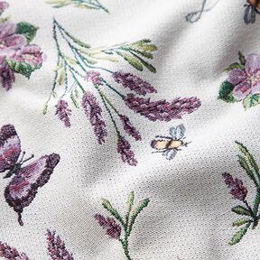 Decor Fabric Tapestry Fabric Violet Lavender – offwhite/mauve, 