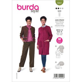 jacket / coat | Burda 5951 | 34-44, 