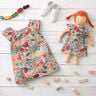 Cotton Poplin Cats on the Flower Meadow – natural,  thumbnail number 7