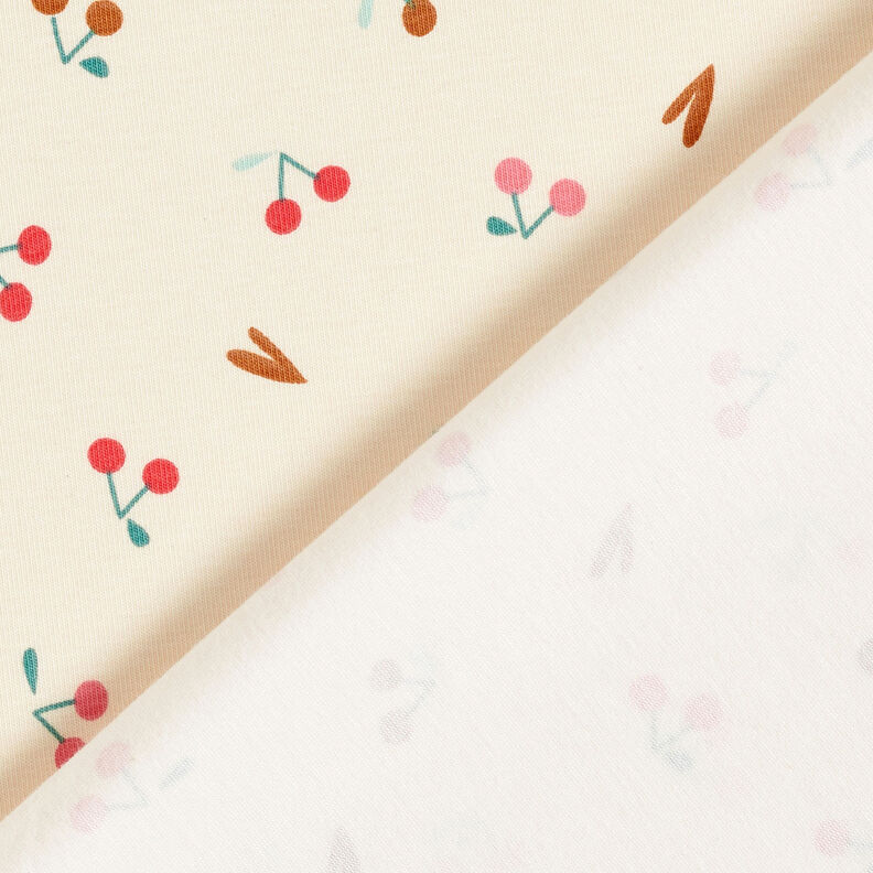 Cotton Jersey little cherries – light beige,  image number 5