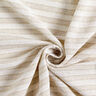 Grid structure horizontal stripes cotton fabric – beige/white,  thumbnail number 4