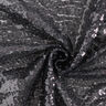 Plain micro sequin fabric – black,  thumbnail number 4