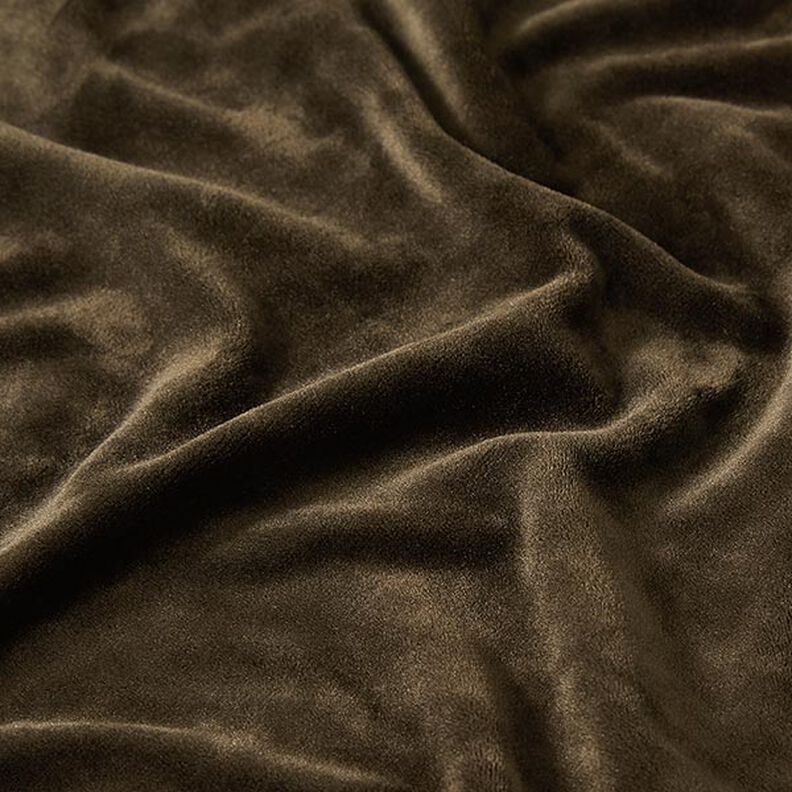 Stretch Velvet Nicky Velours – dark brown,  image number 2