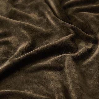 Stretch Velvet Nicky Velours – dark brown, 