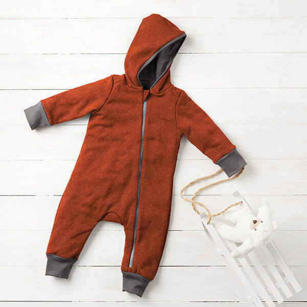 Fulled woollen loden – terracotta, image number 8