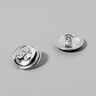Metallic button Anchor – silver metallic,  thumbnail number 2