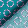 Coated Cotton Colourful Circles – petrol/pastel violet,  thumbnail number 4