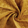 Upholstery Fabric Velvet Honeycomb Quilt – mustard,  thumbnail number 3
