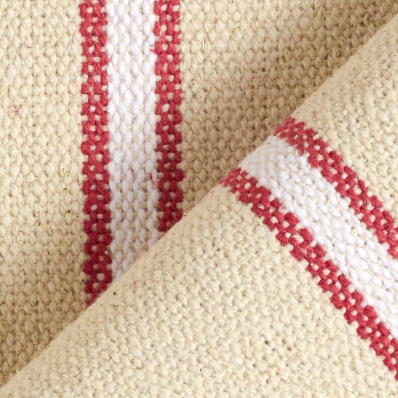 Woven Cotton rustic – carmine/natural, image number 4