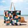Decor Fabric Canvas Multicoloured – petrol/mauve,  thumbnail number 9