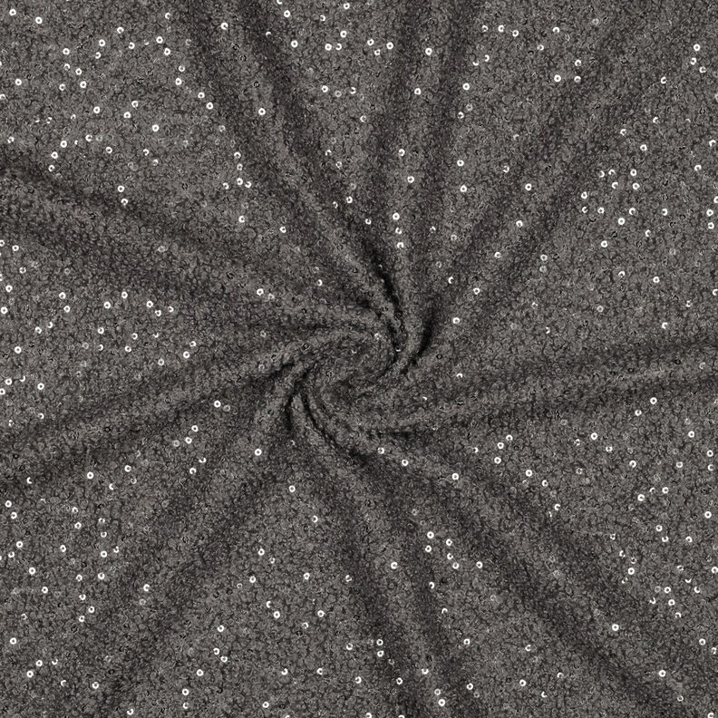 Knit Bouclé Sequins Plain | Poppy Fabrics – grey, image number 4