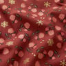 Cotton Poplin classic roses – dark red/gold,  thumbnail number 2