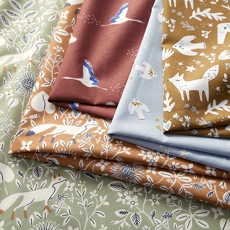 Cotton Poplin Fox meadow – reed,  image number 6