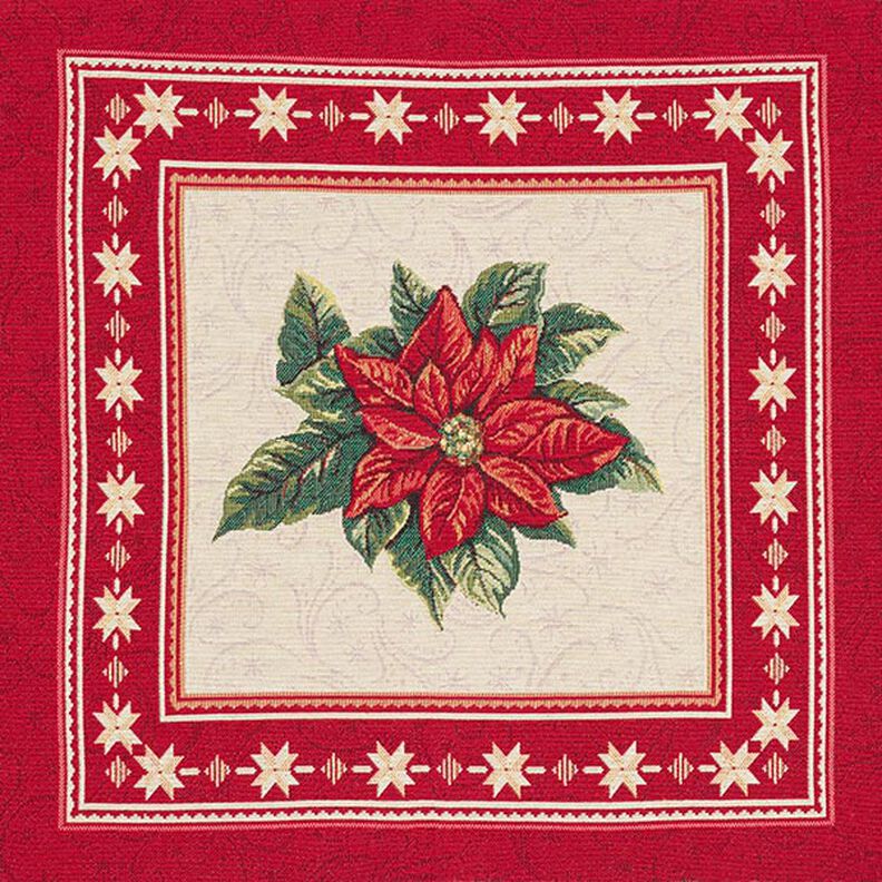 Tapestry Decor Fabric Panel Christmas Star – red, image number 1