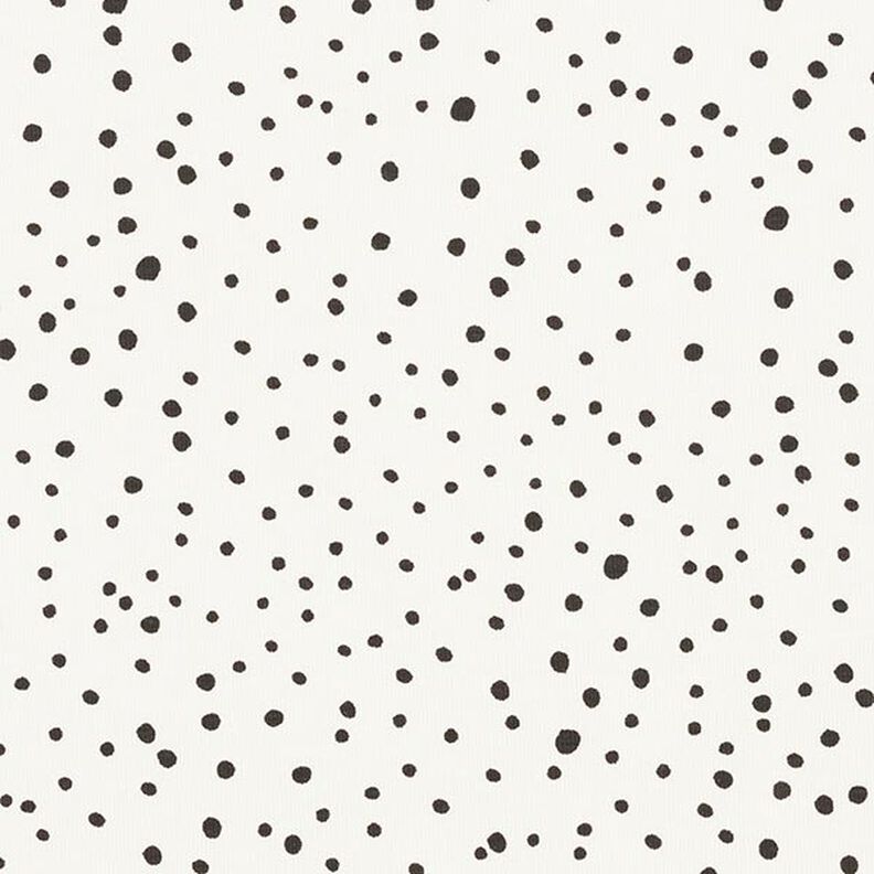 Cotton jersey irregular dots – white,  image number 1