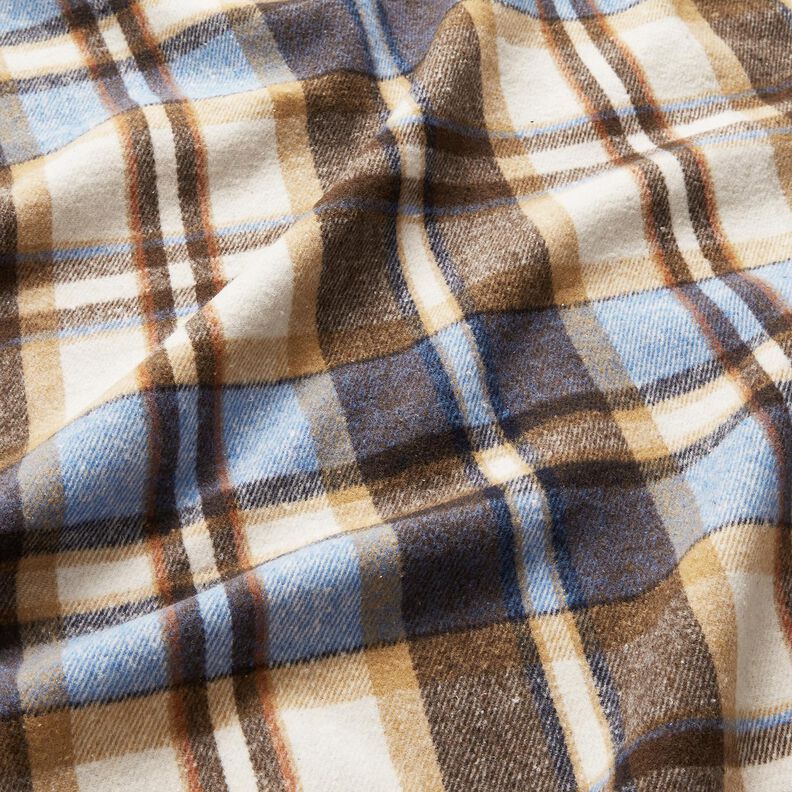 Coat flannel check | Katia Fabrics – royal blue/black brown,  image number 2