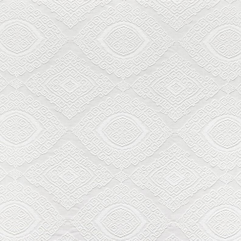 Decor Fabric Jacquard decorative diamonds 275 cm – white,  image number 1
