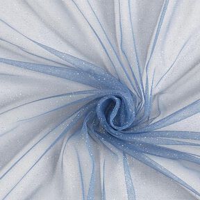 Royal Glitter Tulle – denim blue/silver, 