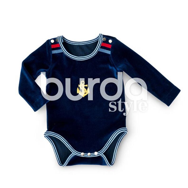 Baby-Dress with Bodysuit | Bodysuit, Burda 9347 | 62 - 92,  image number 4