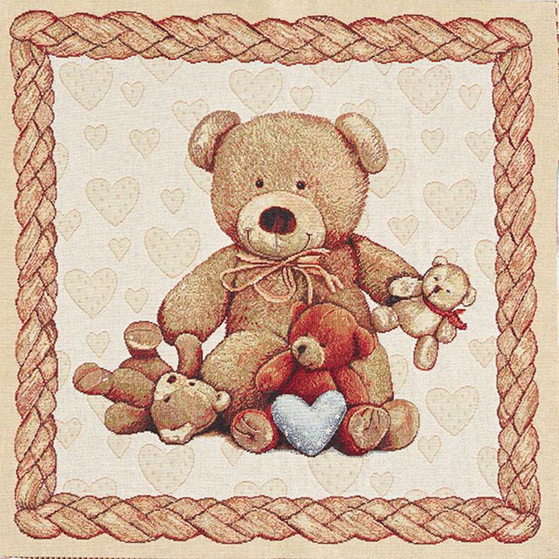Tapestry Decor Fabric Panel Teddy Bears – beige,  image number 1