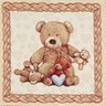 Tapestry Decor Fabric Panel Teddy Bears – beige,  thumbnail number 1