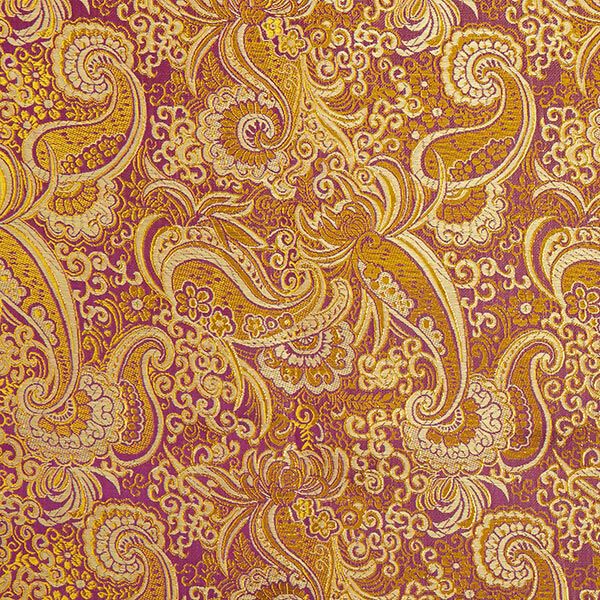 Garment jacquard, metallic paisley – lilac/gold,  image number 1