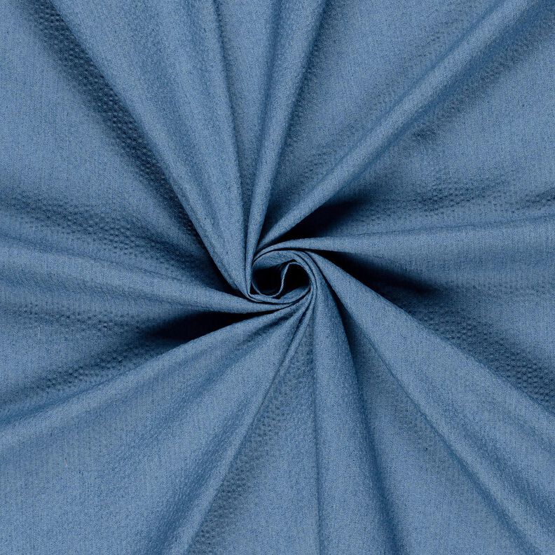 Blend denim cotton seersucker – denim blue,  image number 1