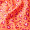 Swimsuit fabric leopard print – peach orange/intense pink,  thumbnail number 2