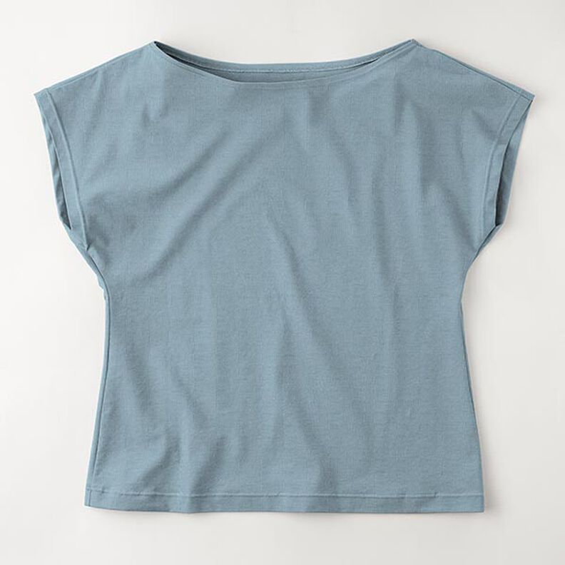 Medium Cotton Jersey Plain – dove blue,  image number 8