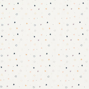 Nicky Velour little hearts – white, 
