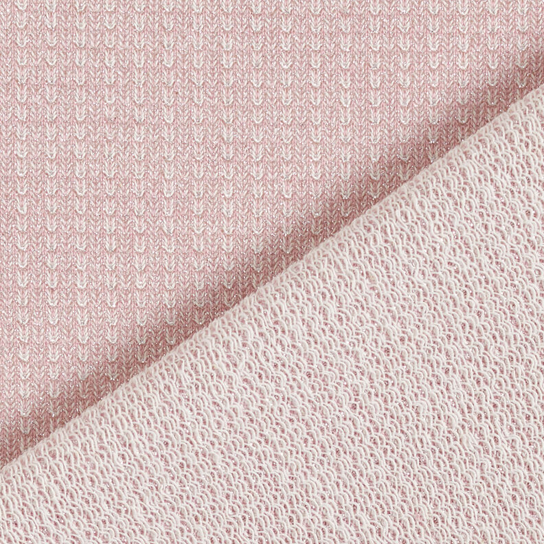 Glittery French terry – dusky pink,  image number 5