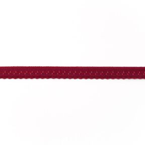 Elasticated Edging Lace [12 mm] – burgundy, 