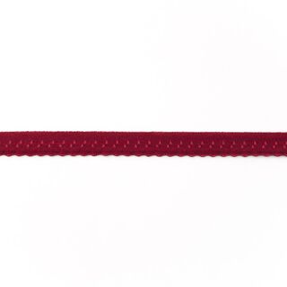 Elasticated Edging Lace [12 mm] – burgundy, 