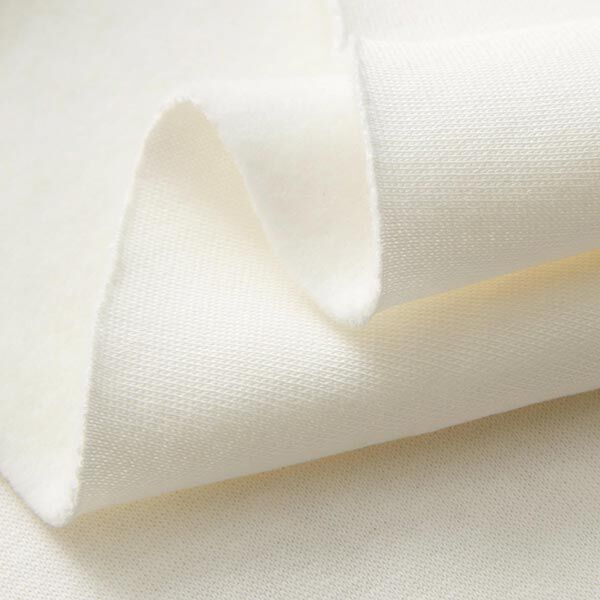 Brushed Sweatshirt Fabric – offwhite,  image number 4