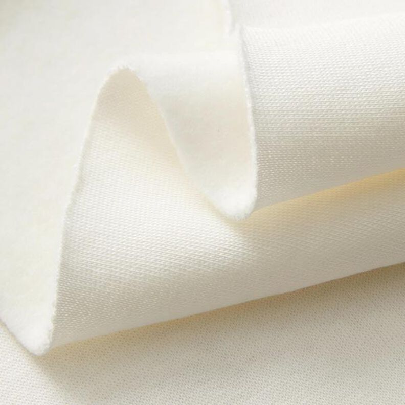 Brushed Sweatshirt Fabric – offwhite, image number 4