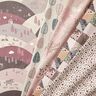 Decor Fabric Half Panama Woodland Animals – light dusky pink/greige,  thumbnail number 5
