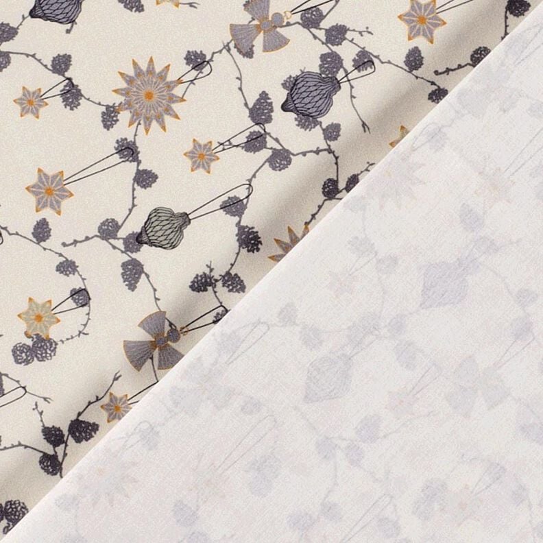 Cotton Poplin Scandi tree decorations – light beige, image number 4