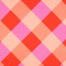Cotton Satin Large Gingham | Nerida Hansen – coral/light pink,  thumbnail number 1