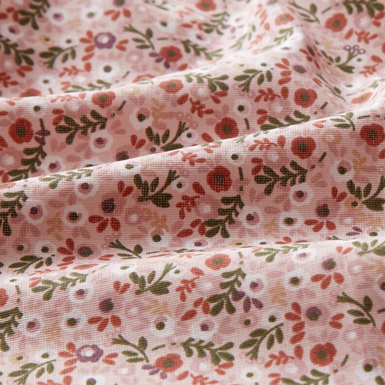 Cotton Poplin little flowers – rosé/copper,  image number 2