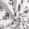 Cotton Poplin happy cats Digital Print | Poppy Fabrics – white,  thumbnail number 3