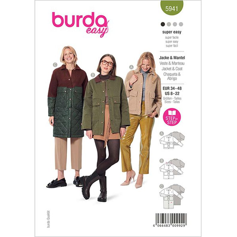 Jacket & Coat | Burda 5941 | 34-48,  image number 1