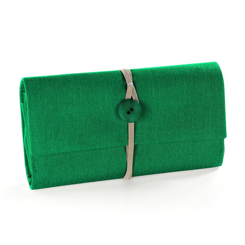 Felt 90 cm / 3 mm thick – fir green,  image number 4