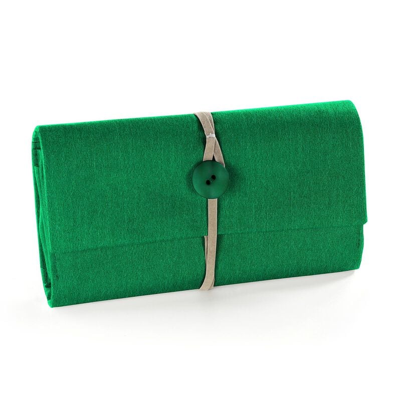 Felt 90 cm / 3 mm thick – fir green, image number 4
